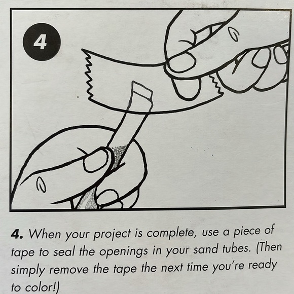 New Mandala Sand Art Colorful Activity Kit w/ 10 Sticky Designs & 20 Sand Tubes - Picture 7 of 8